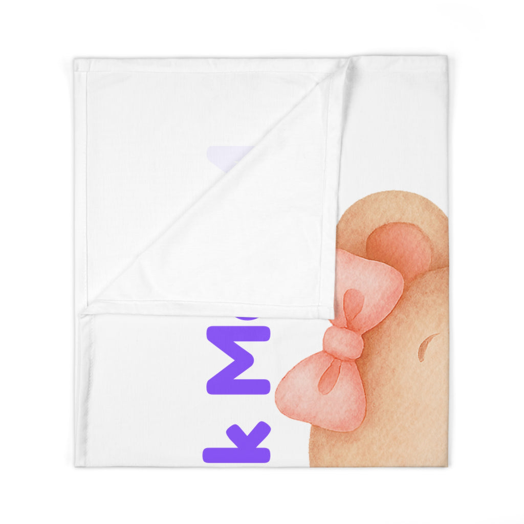 Personalized Baby Swaddle Blanket - Born on Wednesday - Midweek Magic