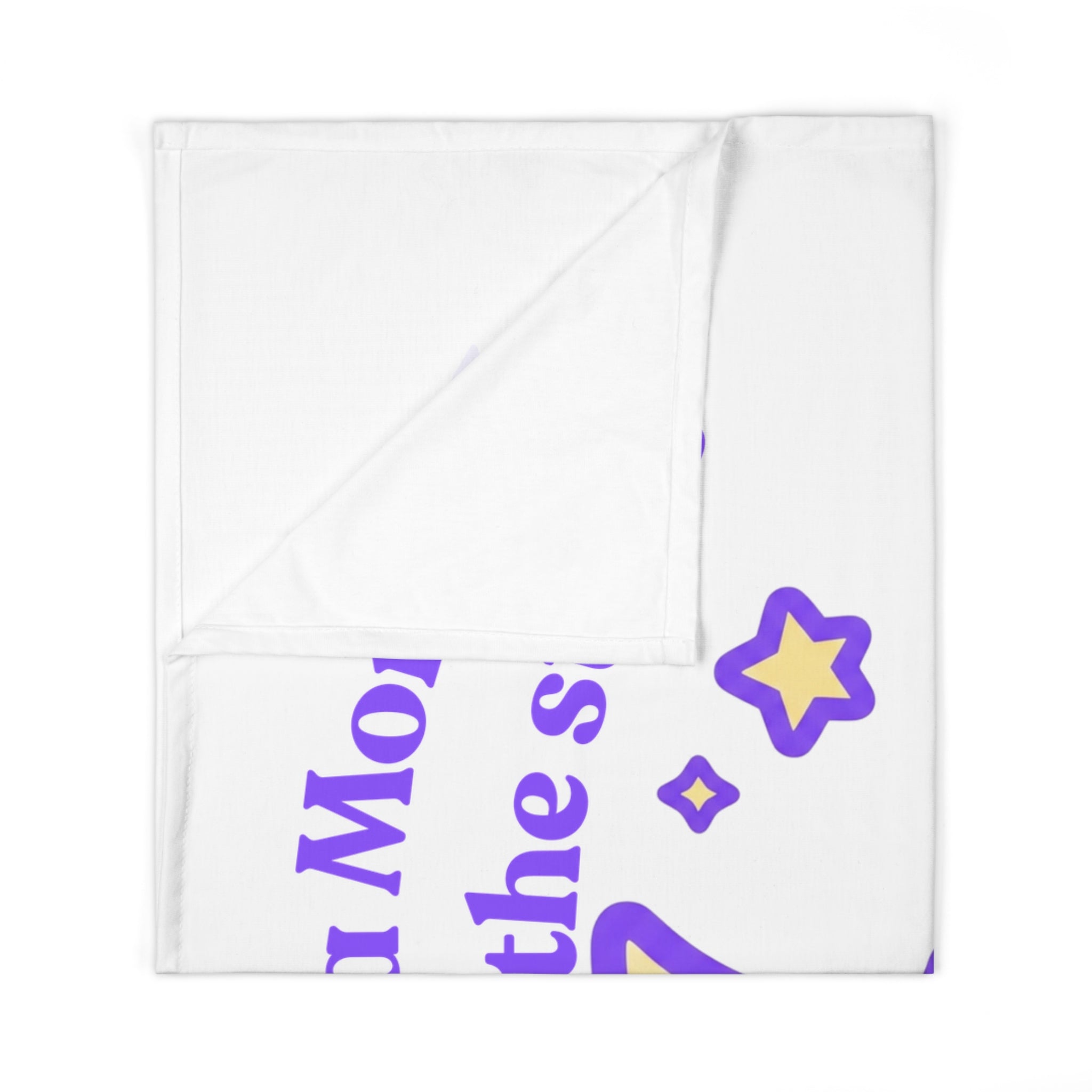 Personalized Baby Swaddle Blanket - Born on Monday - Ignores Bedtime