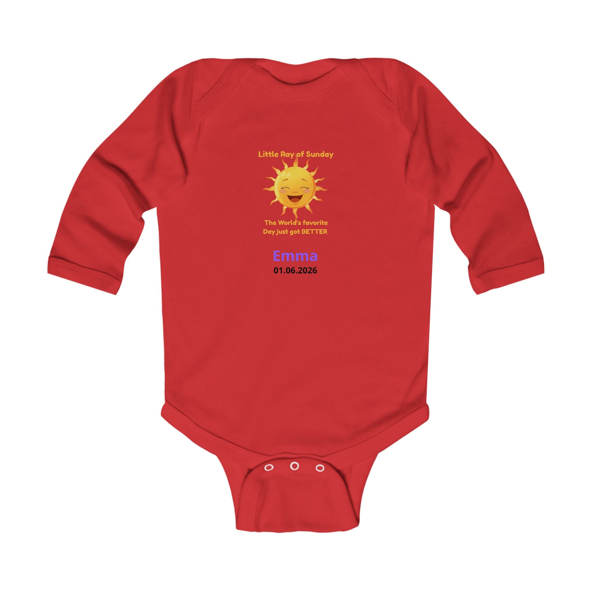 Personalized Baby Pajama - Born on Sunday - Favorite Day Got Better