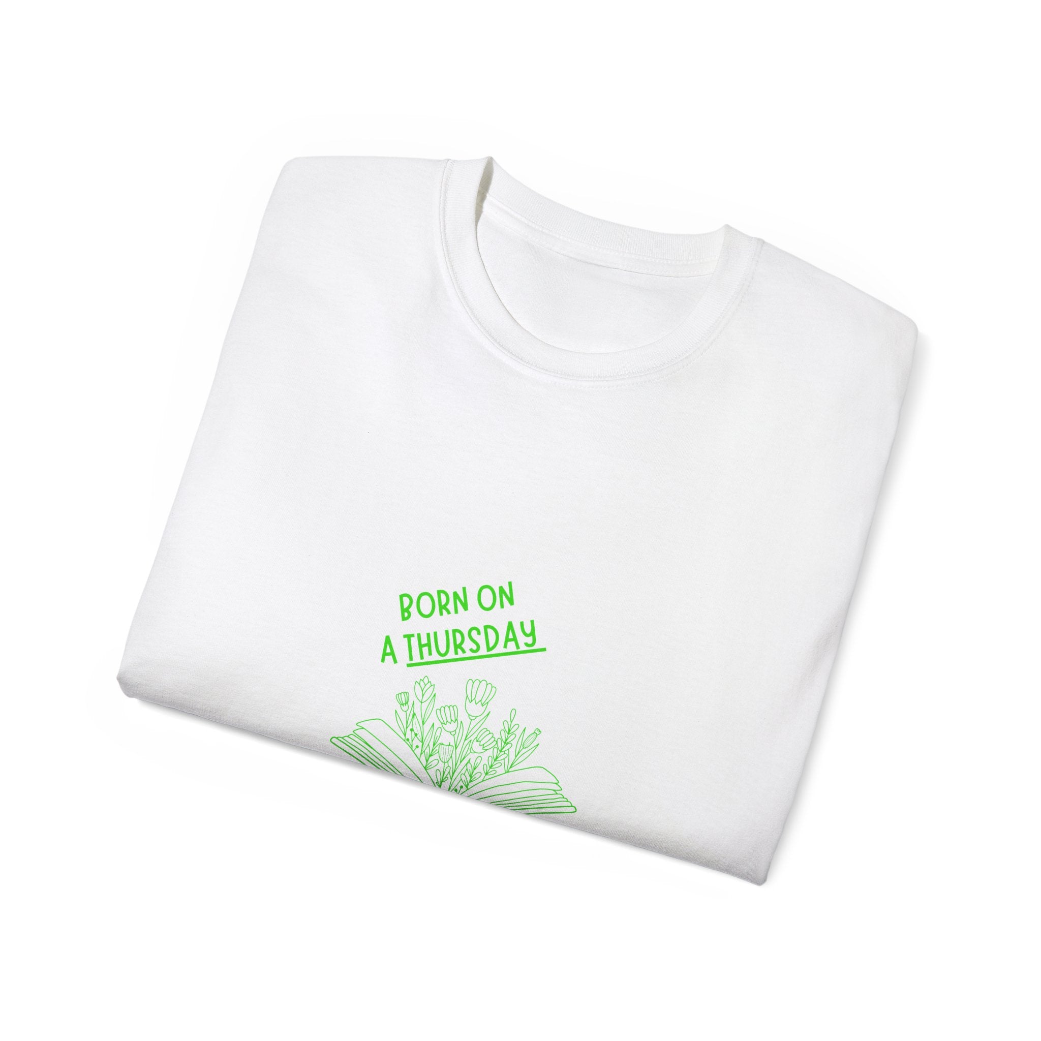 Personalized Thursday T-Shirt - Born on a Thursday, Growth and Aperture