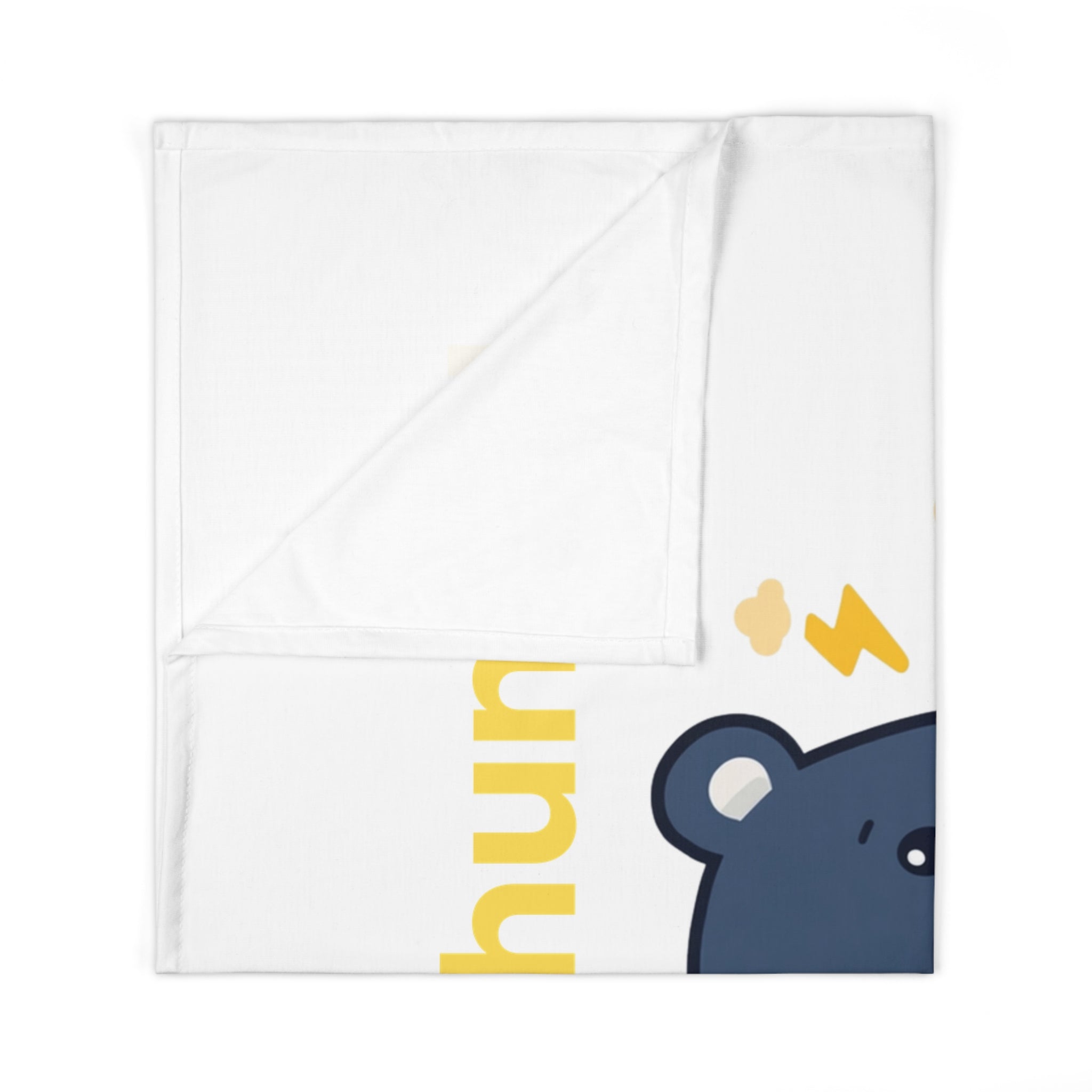Personalized Baby Swaddle Blanket - Born on Thursday - Little Thunder