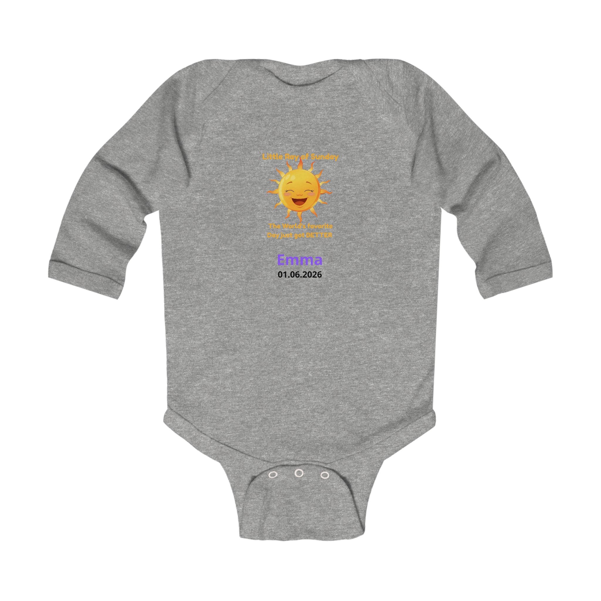 Personalized Baby Pajama - Born on Sunday - Favorite Day Got Better