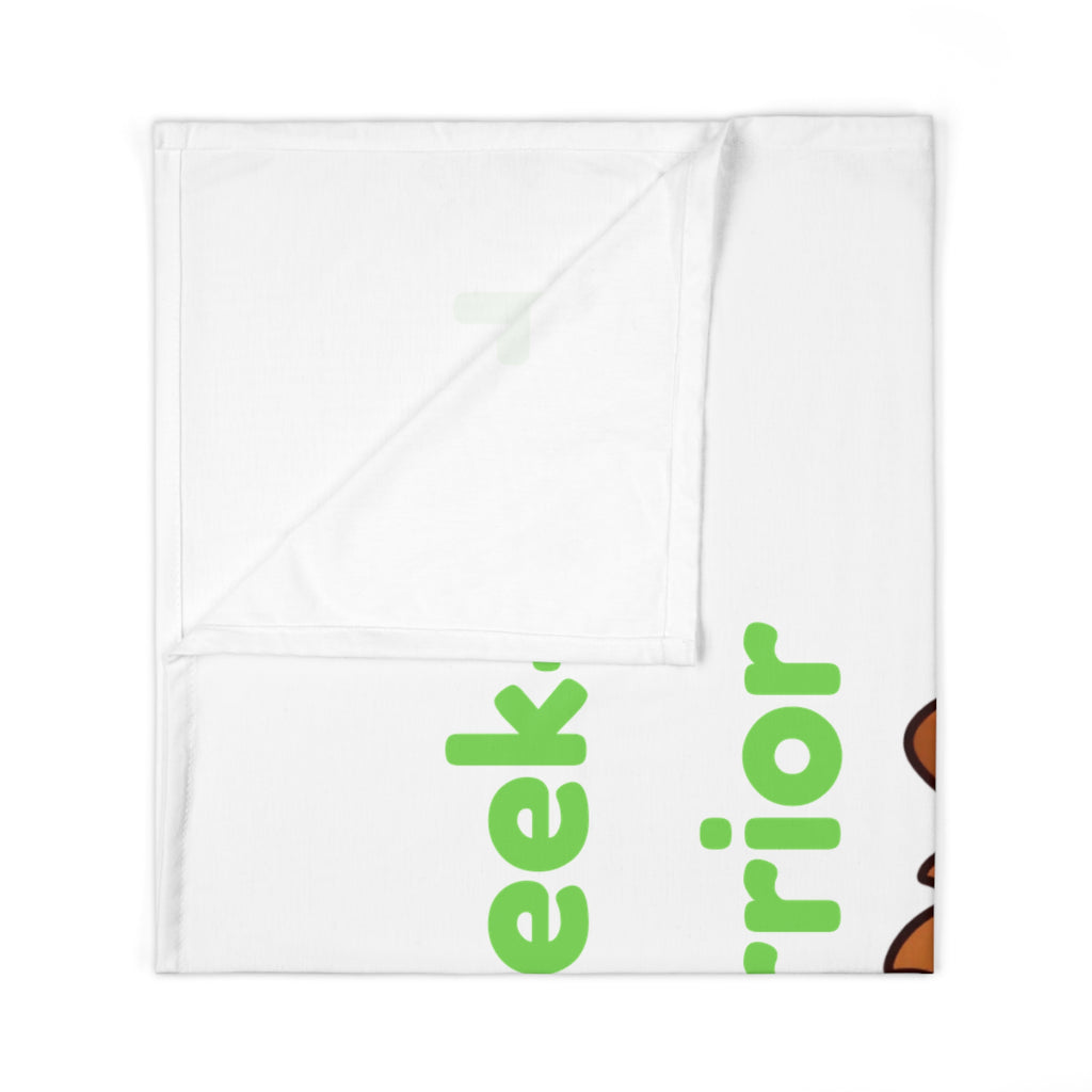 Personalized Baby Swaddle Blanket - Born on Saturday - Little Week-end Warrior