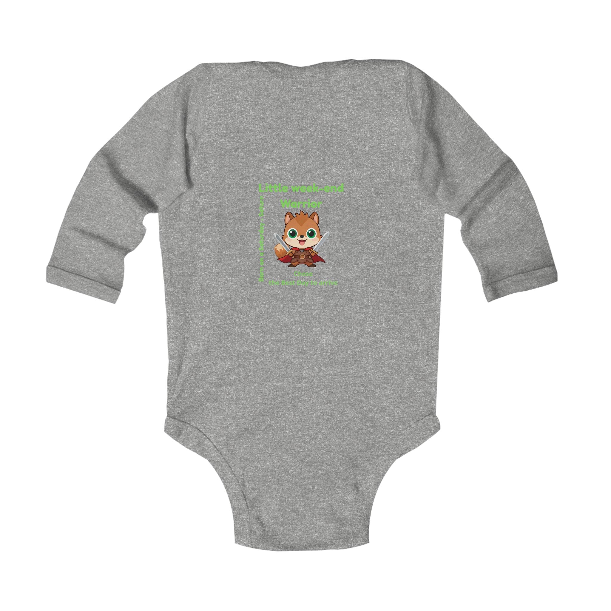 Personalized Baby Pajama - Born on Saturday - Little Warrior