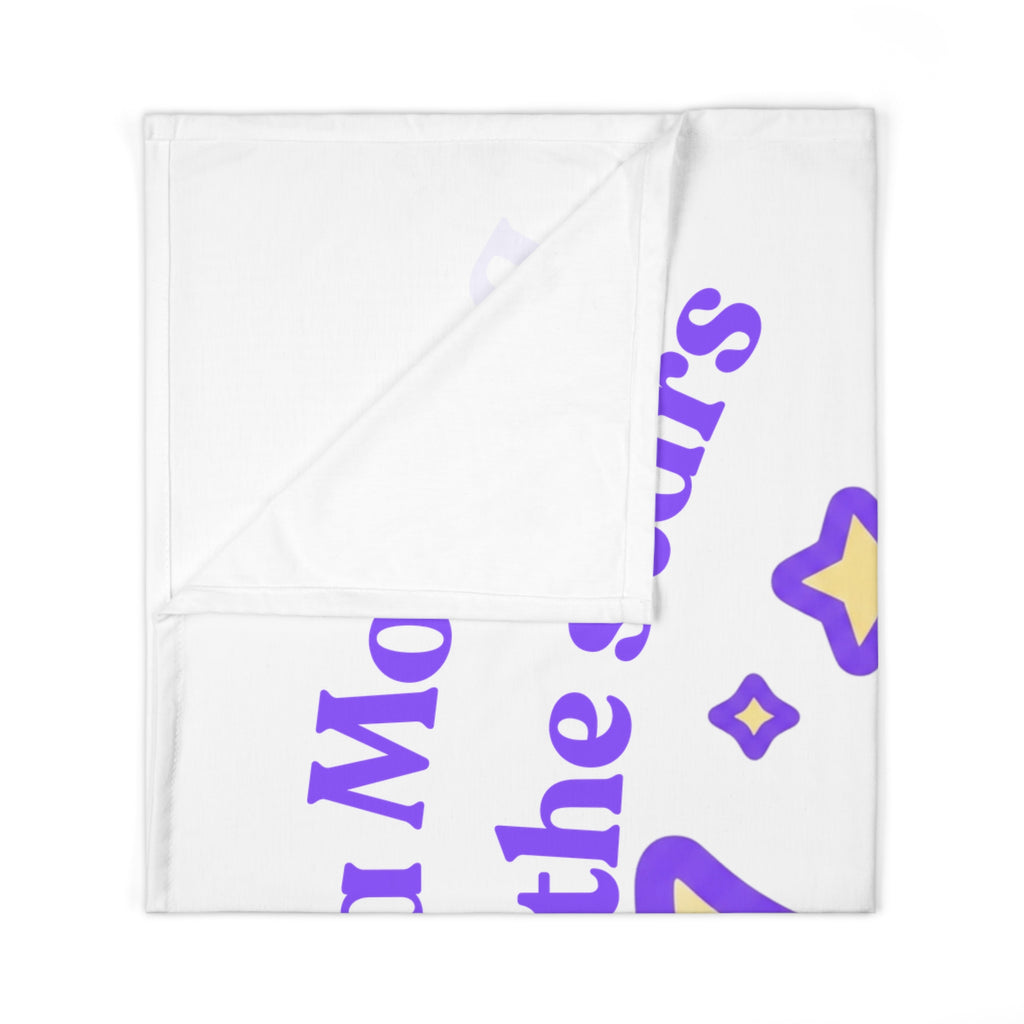 Personalized Baby Swaddle Blanket - Born on Monday - Ignores Bedtime