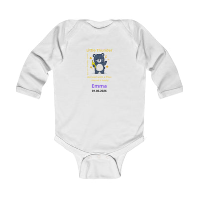 Personalized Baby Pajama - Born on Thursday - Little Thunder