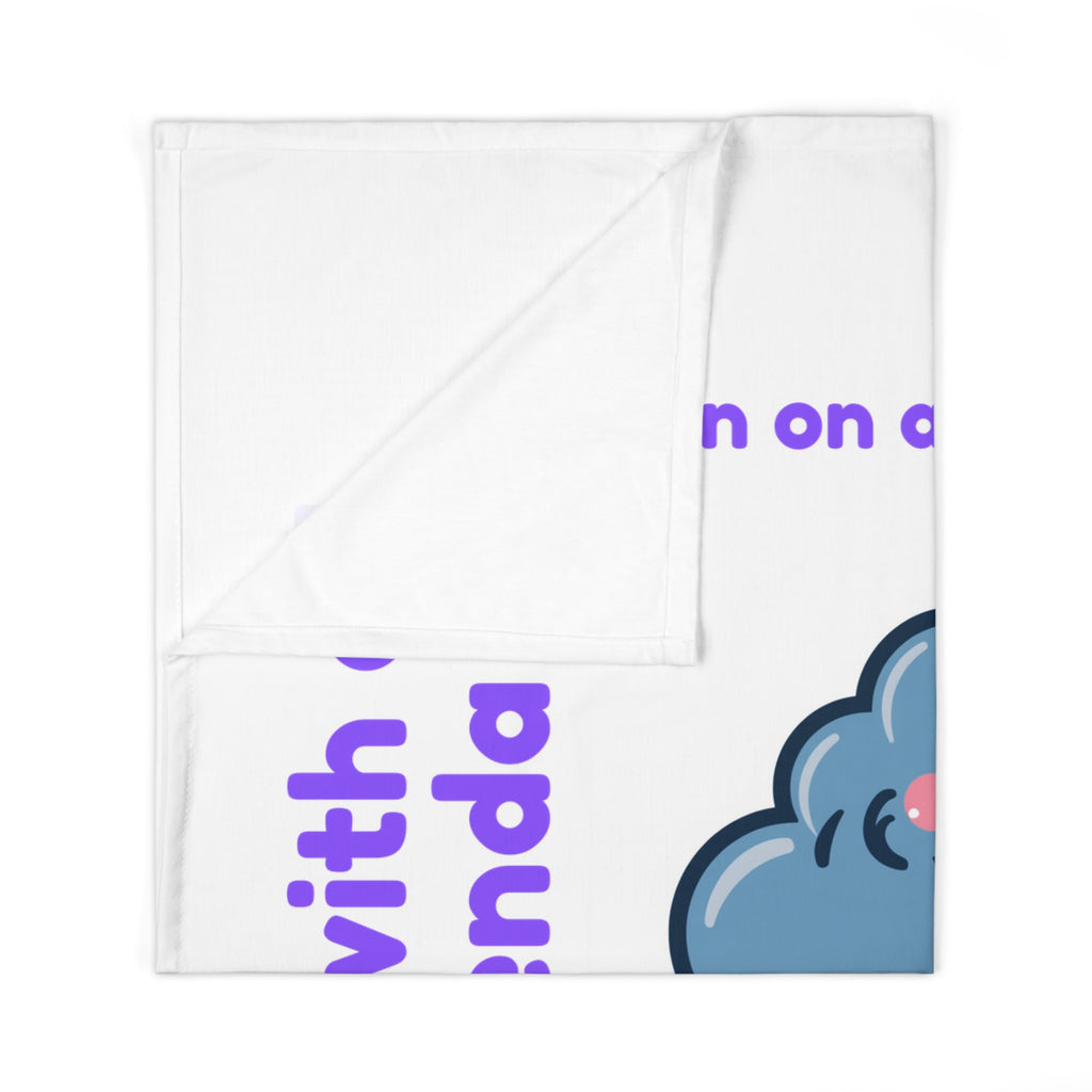 Personalized Baby Swaddle Blanket - Born on Thursday - Born with an Agenda