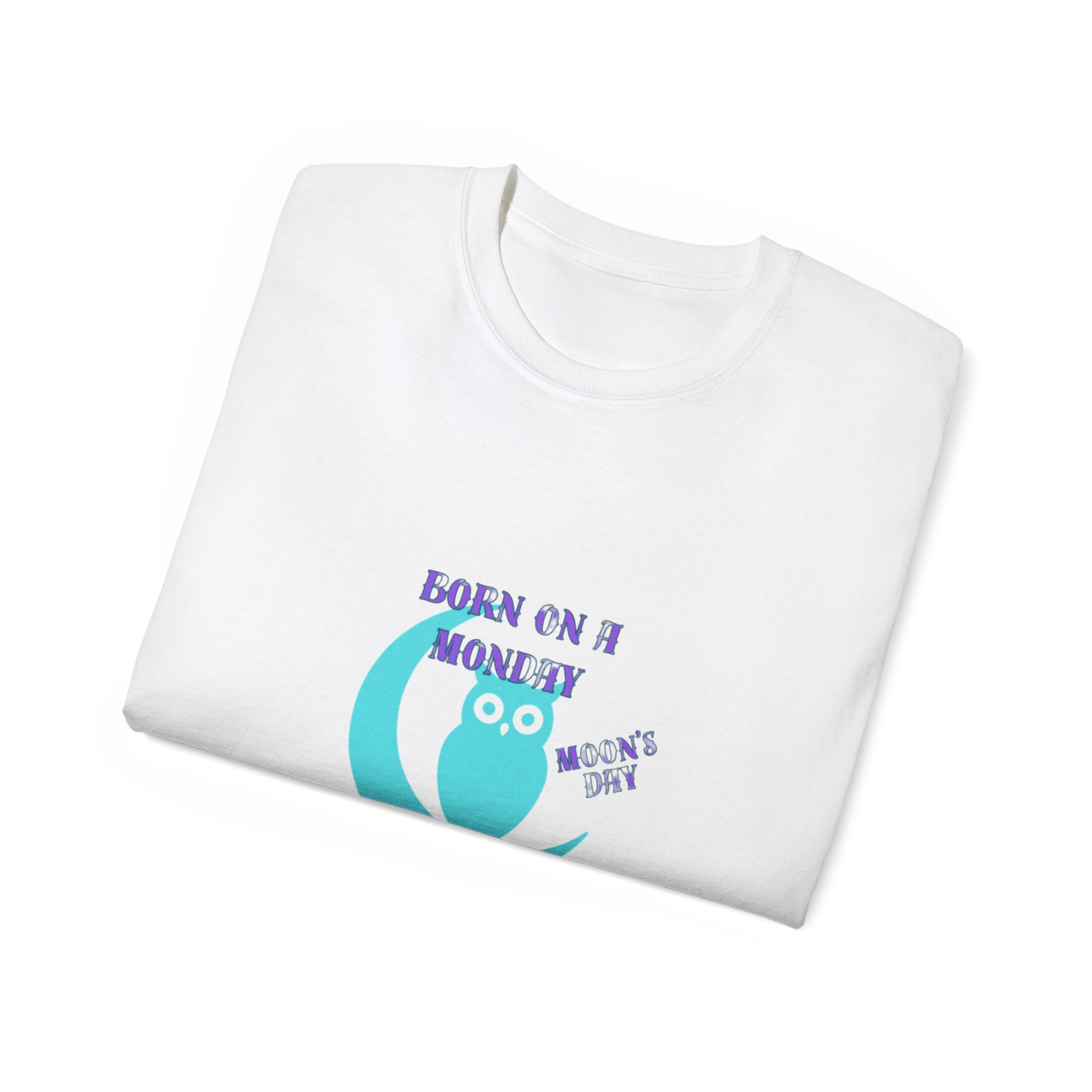 Personalized Kids T-Shirt - Born on Monday - Moon's Day, Dreaming is Allowed