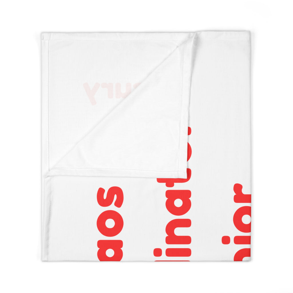 Personalized Baby Swaddle Blanket - Born on Wednesday - Chaos Coordinator Junior