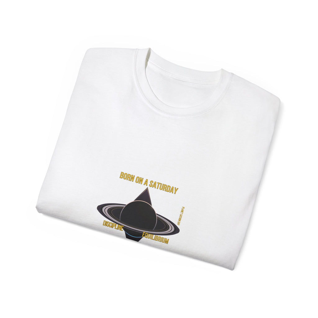 Personalized Saturday T-Shirt - Born on a Saturday, Discipline and Patience