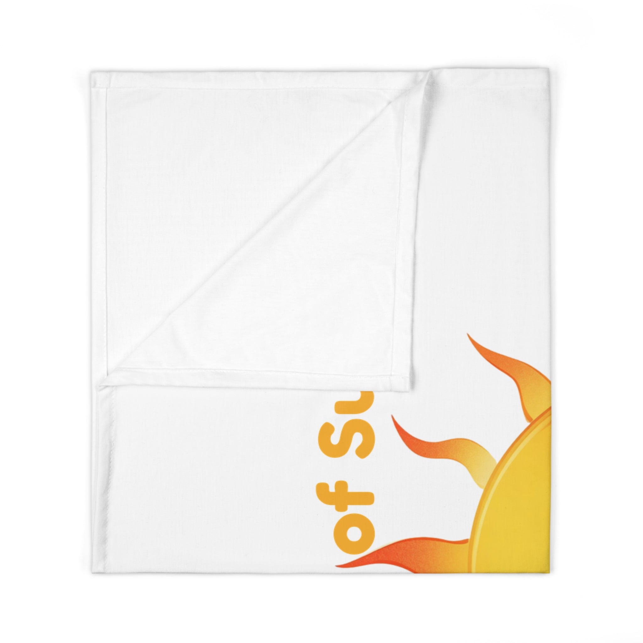 Personalized Baby Swaddle Blanket - Born on Sunday - Little Ray of Sunday