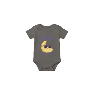 Personalized Baby Bodysuit - Born on Monday - Still Figuring Out Sleep