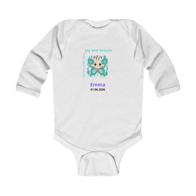 Personalized Baby Pajama - Born on Friday - Joy and Beauty