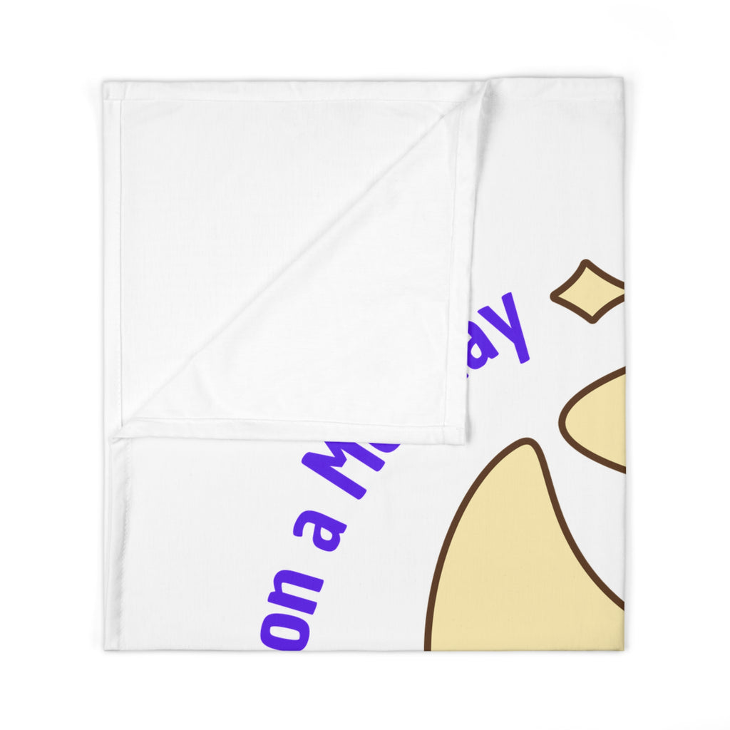 Personalized Baby Swaddle Blanket - Born on Monday - Already Running on Lunar Time
