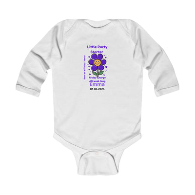 Personalized Baby Pajama - Born on Friday - Little Party Starter