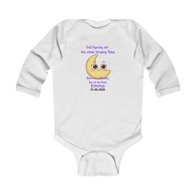 Personalized Baby Pajama - Born on Monday - Still Figuring Out Sleep