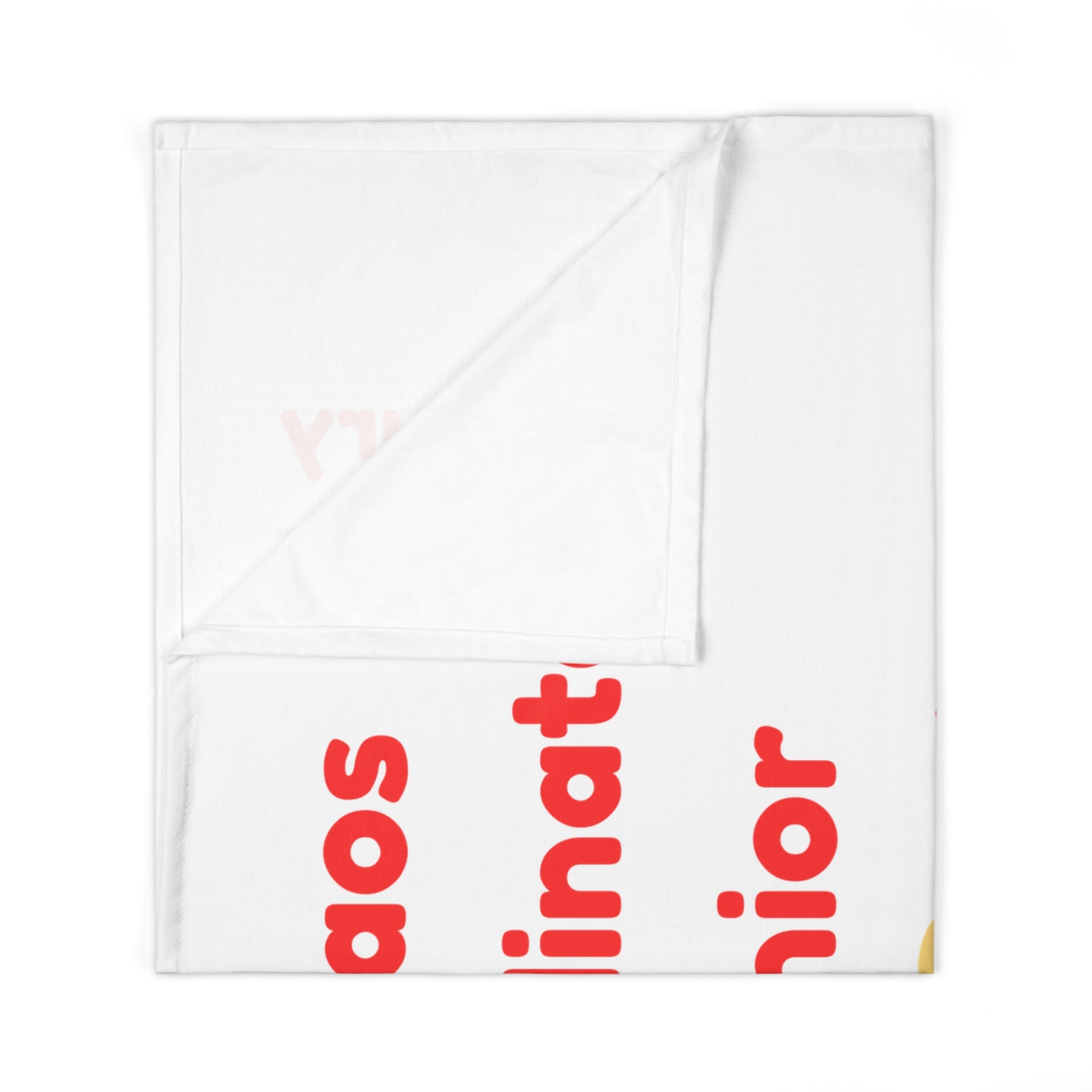 Personalized Baby Swaddle Blanket - Born on Wednesday - Chaos Coordinator Junior