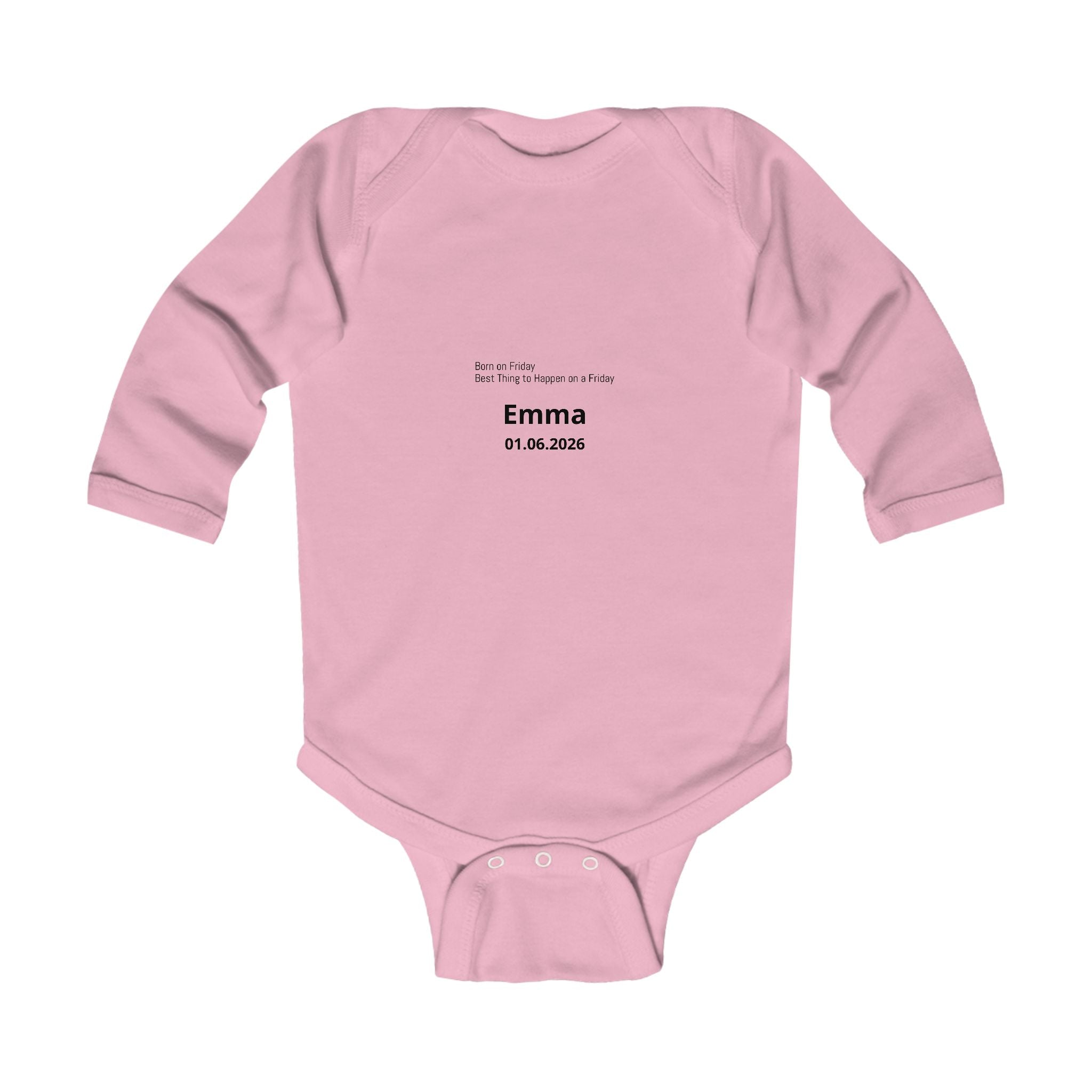 Personalized Baby Pajama - Born on Friday - Best Thing to Happen on a Friday
