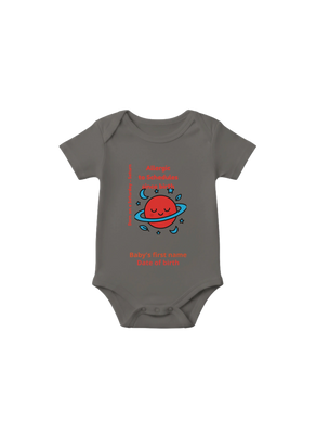 Personalized Baby Bodysuit - Born on Saturday - Allergic to Schedules