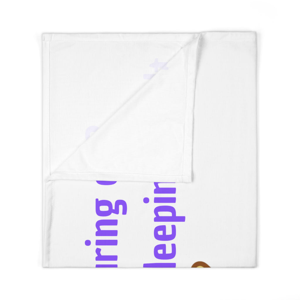 Personalized Baby Swaddle Blanket - Born on Monday - Still Figuring Out This Sleeping Thing