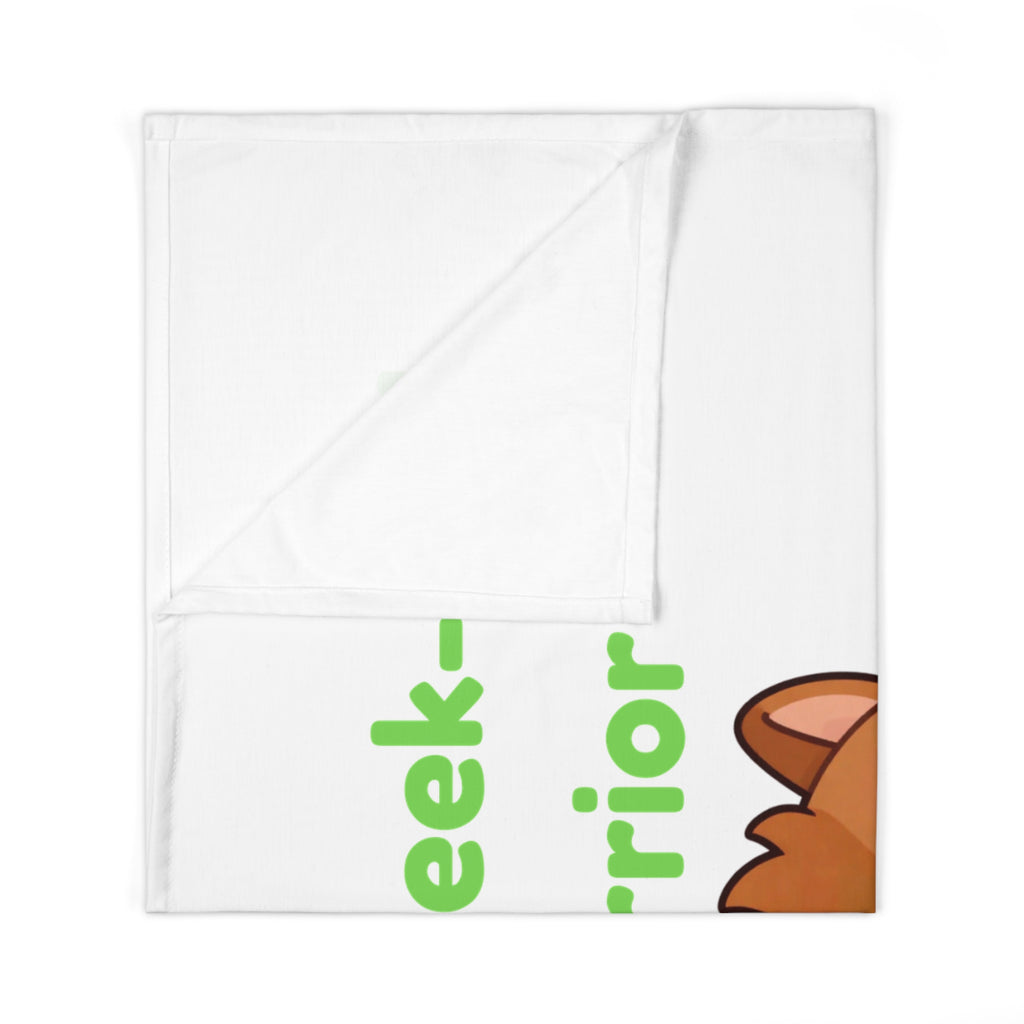 Personalized Baby Swaddle Blanket - Born on Saturday - Little Week-end Warrior