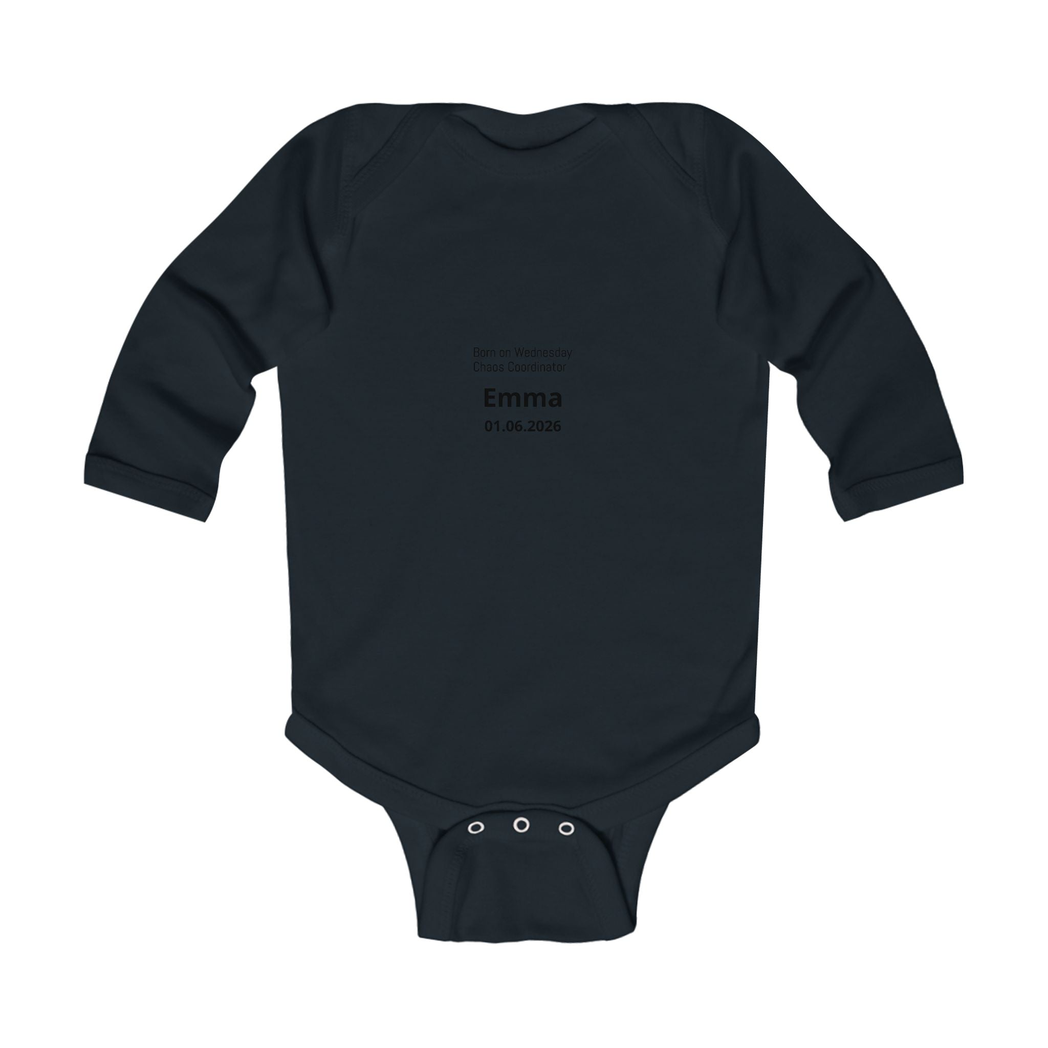 Personalized Baby Pajama - Born on Wednesday - Chaos Coordinator