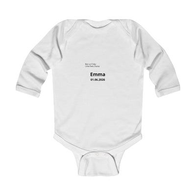 Personalized Baby Pajama - Born on Friday - Little Party Starter