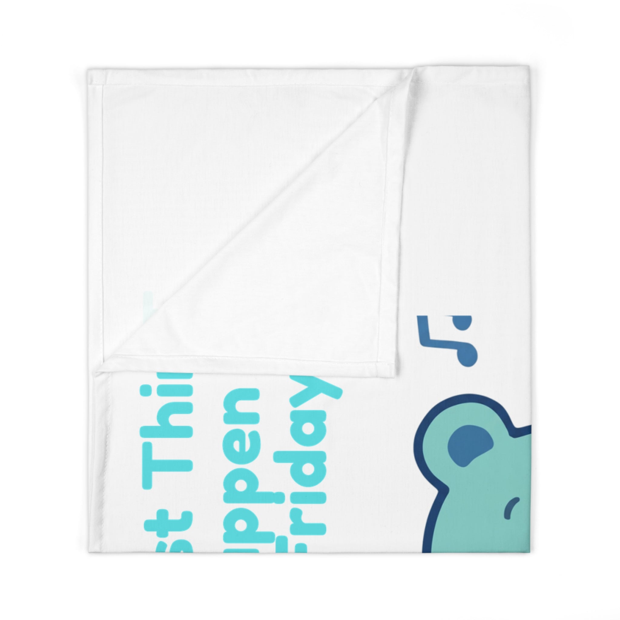 Personalized Baby Swaddle Blanket - Born on Friday - No Contest