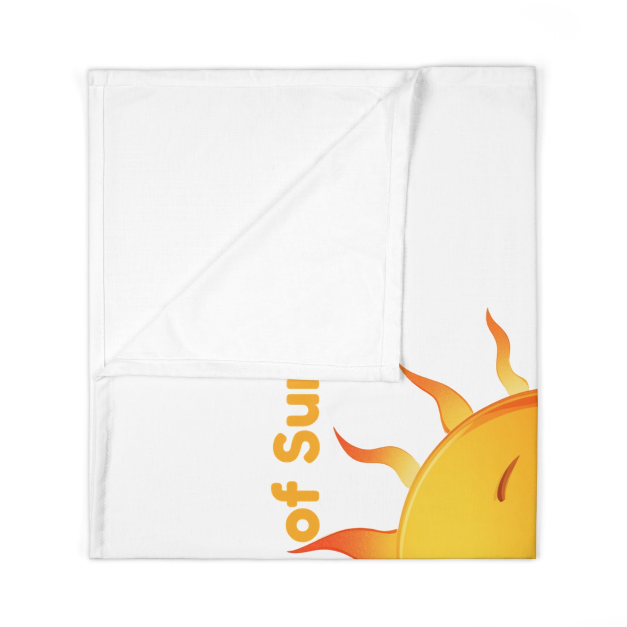 Personalized Baby Swaddle Blanket - Born on Sunday - Little Ray of Sunday