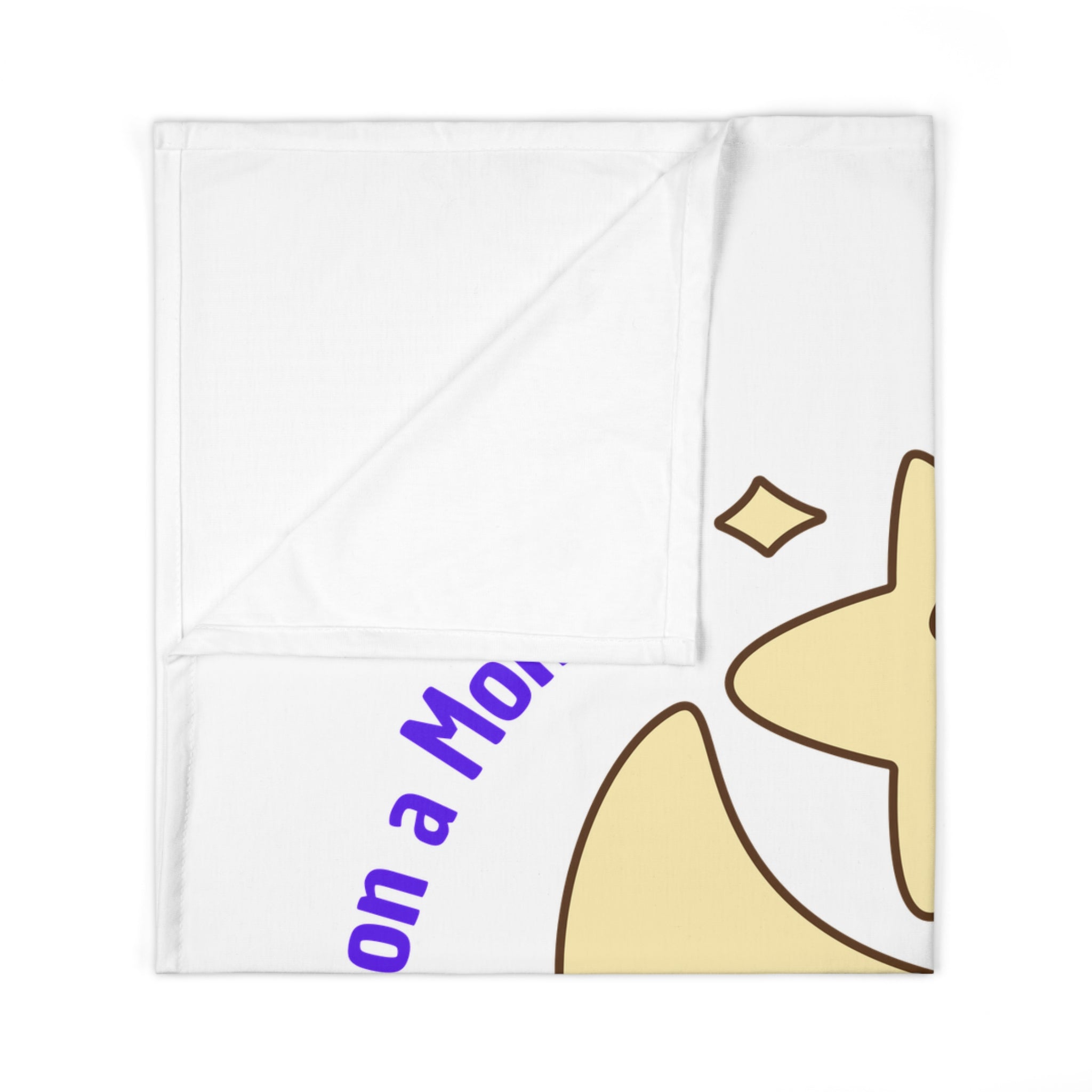 Personalized Baby Swaddle Blanket - Born on Monday - Already Running on Lunar Time