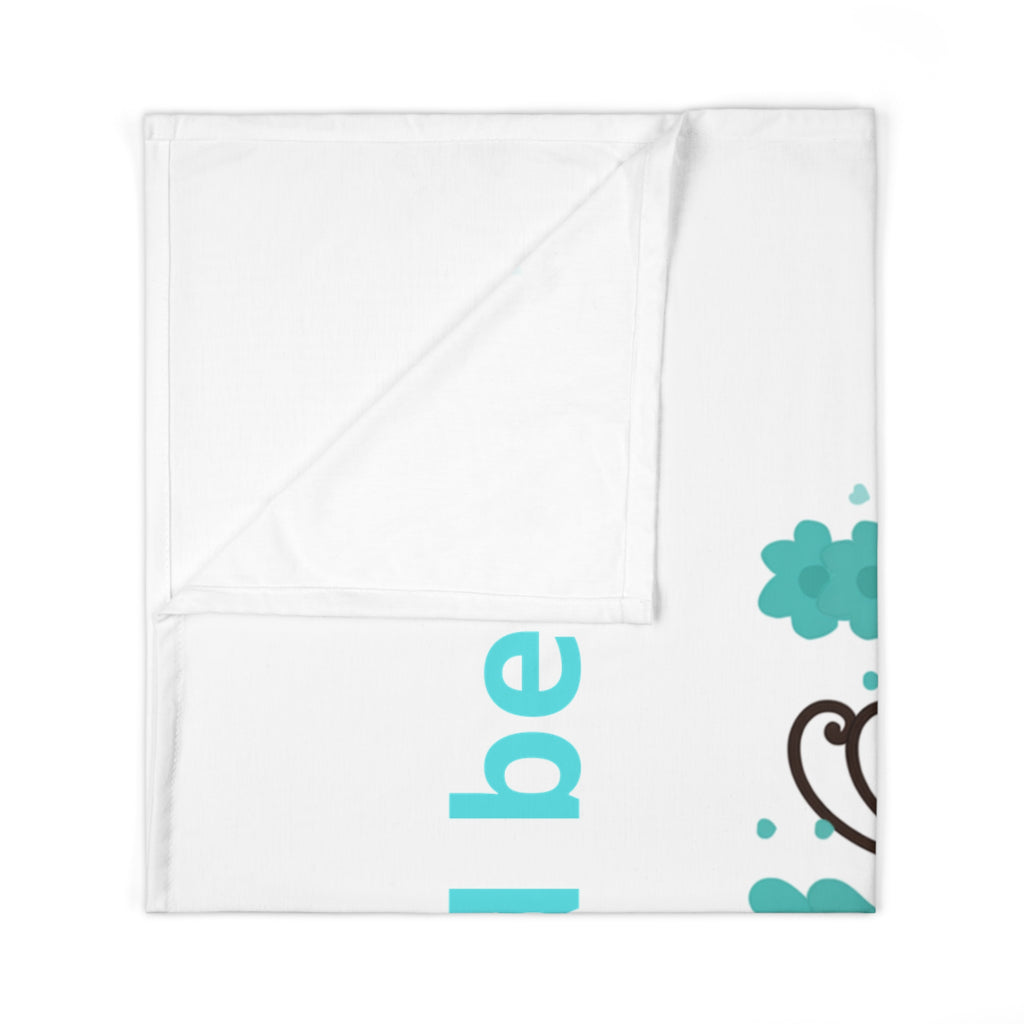 Personalized Baby Swaddle Blanket - Born on Friday - Joy and Beauty