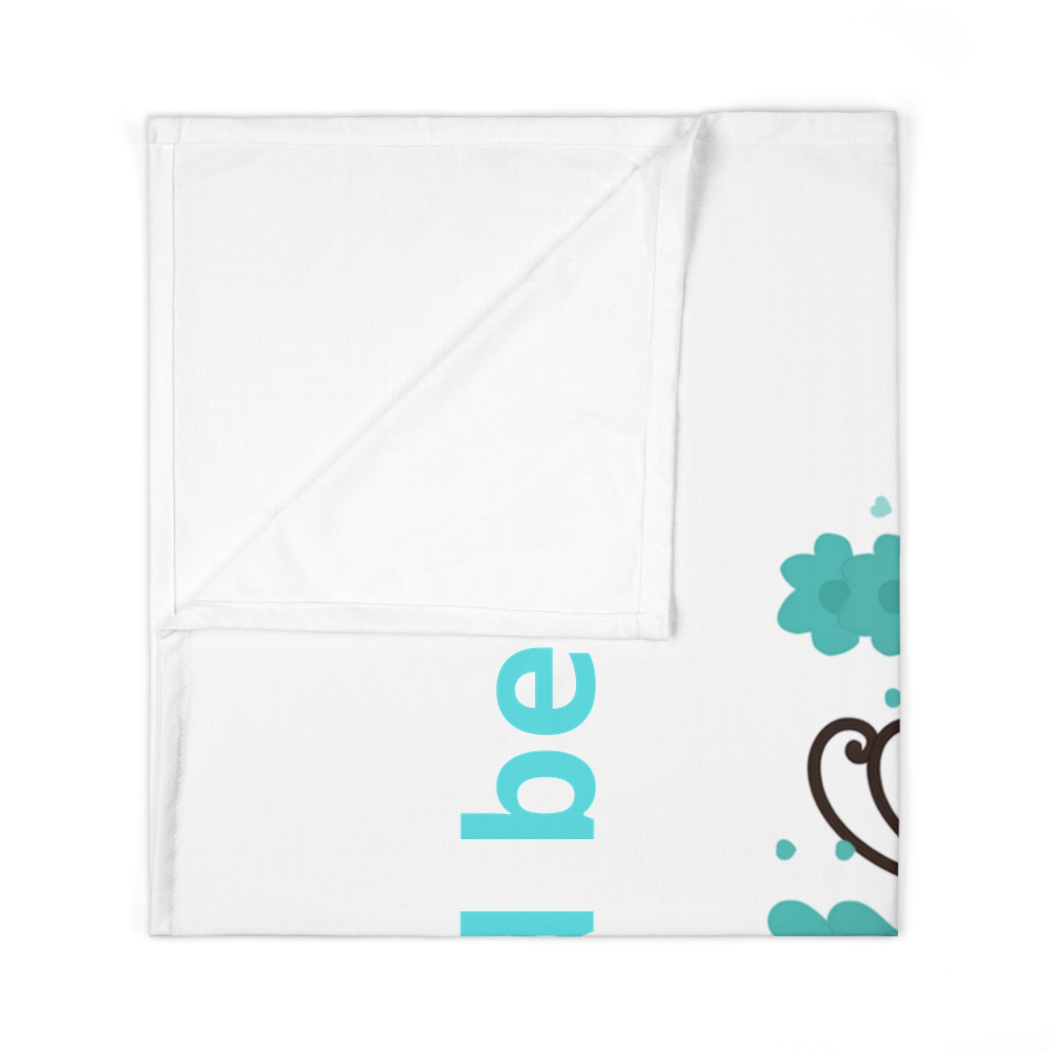 Personalized Baby Swaddle Blanket - Born on Friday - Joy and Beauty