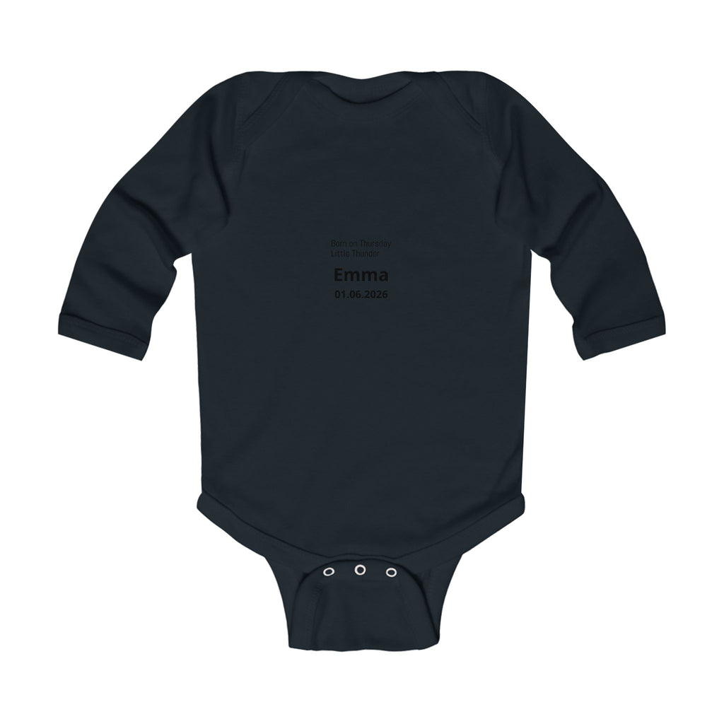 Personalized Baby Pajama - Born on Thursday - Little Thunder