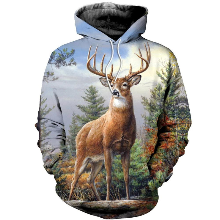 3D Digital Print Hoodie Couple Sweatshirt Jacket