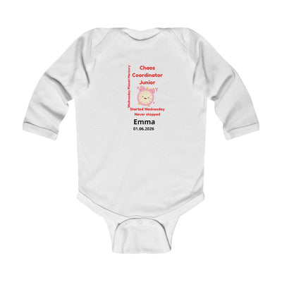 Personalized Baby Pajama - Born on Wednesday - Chaos Coordinator
