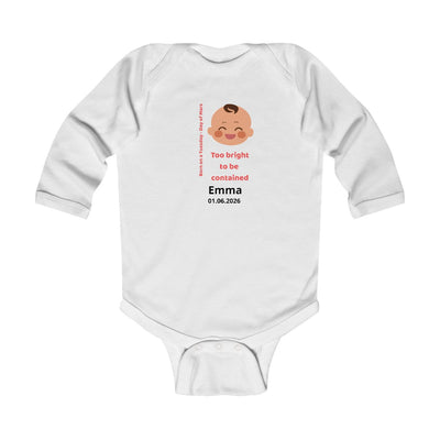 Personalized Baby Pajama - Born on Tuesday - Too Bright to Be Contained