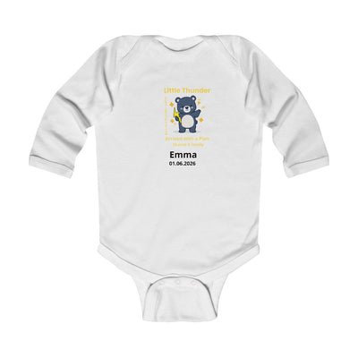 Personalized Baby Pajama - Born on Thursday - Little Thunder