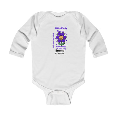 Personalized Baby Pajama - Born on Friday - Little Party Starter