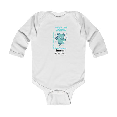 Personalized Baby Pajama - Born on Friday - Best Thing to Happen on a Friday